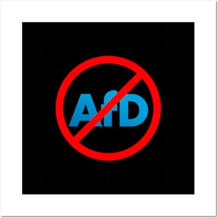 NO AfD STOP AfD Protest Far Right Extremism KEINE AfD STOP AfD - Protest Rechtsextreme Anti-AfD Posters and Art